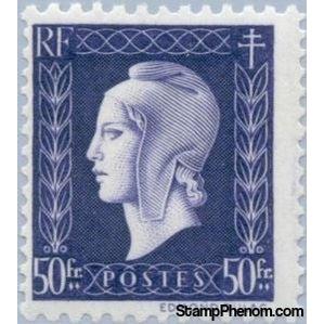 France 1945 Marianne type Dulac, 50 fr-Stamps-France-StampPhenom
