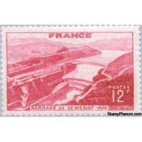 France 1948 Génissiat dam - Ain-Stamps-France-StampPhenom