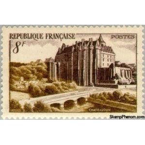 France 1950 Castle Chateaudun-Stamps-France-StampPhenom