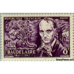 France 1951 Charles Baudelaire (1821-1867)-Stamps-France-StampPhenom