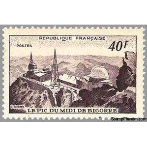 France 1951 Observatory, Pic du Midi de Bigorre-Stamps-France-StampPhenom