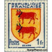 France 1951 Provincial Arms- Bearn-Stamps-France-Mint-StampPhenom