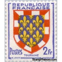 France 1951 Provincial Arms- Touraine-Stamps-France-StampPhenom