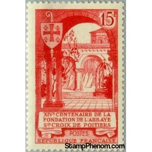 France 1952 Abbey Ste Croix of Poitiers-Stamps-France-StampPhenom