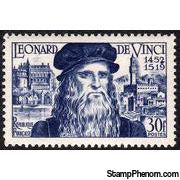 France 1952 Leonardo Da Vinci-Stamps-France-Mint-StampPhenom