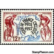 France 1953 The 50th Anniversary of Tour de France-Stamps-France-Mint-StampPhenom