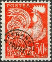 France 1954 Definitives - Harvester and Gallic Cock-Stamps-France-Mint-StampPhenom