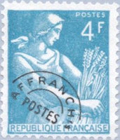 France 1954 Precanceled-Stamps-France-StampPhenom