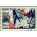 France 1954 Saint-Cyr Coetquidan 150th anniversary of the Ecole Militaire-Stamps-France-StampPhenom