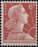 France 1955 - 1959 Definitives - Marianne, New Type-Stamps-France-Used-StampPhenom