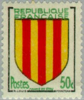 France 1955 Coat of Arms-Stamps-France-StampPhenom