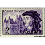 France 1955 Jacques Cœur (1395-1456)-Stamps-France-StampPhenom