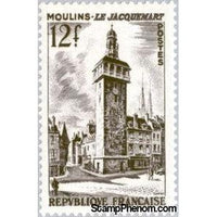 France 1955 The Jacquemart (Campanile), Moulins-Stamps-France-StampPhenom