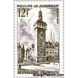 France 1955 The Jacquemart (Campanile), Moulins-Stamps-France-StampPhenom