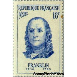 France 1956 Benjamin Franklin (1706-1790)-Stamps-France-StampPhenom