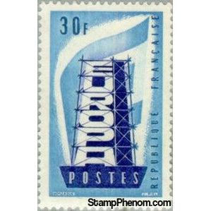 France 1956 EUROPA - Rebuilding Europe-Stamps-France-StampPhenom