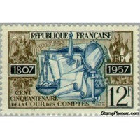 France 1957 Court of Audit-Stamps-France-StampPhenom