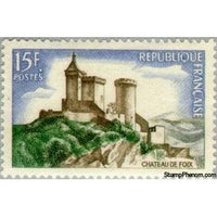 France 1958 Castle Foix-Stamps-France-StampPhenom