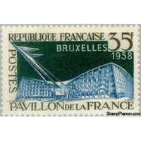 France 1958 EXPO- Bruxelles-Stamps-France-StampPhenom