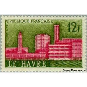 France 1958 Le Havre-Stamps-France-StampPhenom