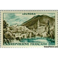 France 1958 Lourdes-Stamps-France-StampPhenom