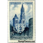 France 1958 Senlis- Cathedral-Stamps-France-StampPhenom