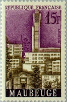 France 1958 Views of the Town-Stamps-France-StampPhenom