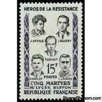 France 1959 Heroes of the Resistance III-Stamps-France-Mint-StampPhenom