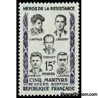 France 1959 Heroes of the Resistance III-Stamps-France-Mint-StampPhenom