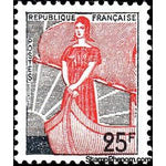 France 1959 Marianne in the boat-Stamps-France-StampPhenom