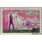 France 1960 150 th anniversary of the first Normal School in Strasbourg-Stamps-France-StampPhenom