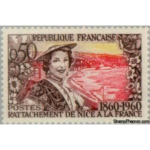 France 1960 Annexation of Nice to France 1860-Stamps-France-StampPhenom