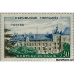 France 1960 Blois Castle-Stamps-France-StampPhenom