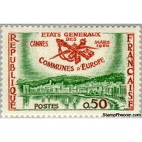 France 1960 Cannes: Meeting of the States General of European Municipali-Stamps-France-StampPhenom