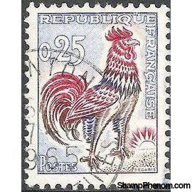 France 1962 - 1965 Definitives - Gallic Cock-Stamps-France-Mint-StampPhenom