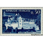 France 1962 Illuminated Ramparts, Vannes-Stamps-France-StampPhenom