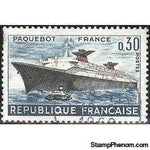 France 1962 Maiden Voyage of Liner %22 France%22-Stamps-France-Mint-StampPhenom