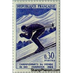 France 1962 Ski World Championships in Chamonix 1962: Downhill-Stamps-France-StampPhenom