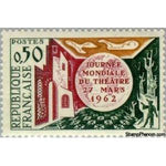 France 1962 World Theatre Day March 27, 1962-Stamps-France-StampPhenom