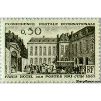 France 1963 1st International Postal Conference, Paris Hotel Post 1863-Stamps-France-StampPhenom