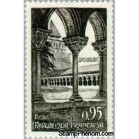 France 1963 Church and Cloisters, Moissac-Stamps-France-StampPhenom