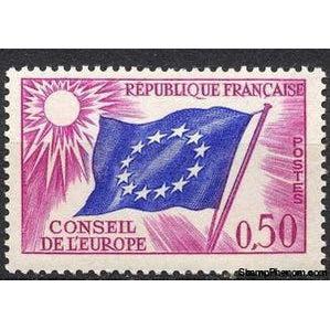France 1963 European Flag-Stamps-France-StampPhenom