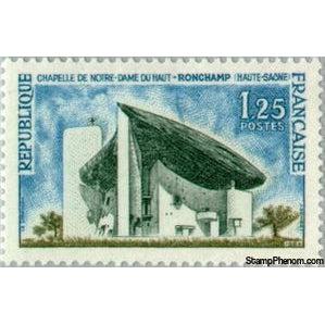 France 1964 Notre-Dame Chapel, Haut-Ronchamp (Haute-Saone)-Stamps-France-StampPhenom