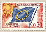 France 1965 European Flag-Stamps-France-StampPhenom
