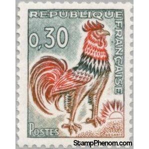 France 1965 Gallic Cock (Gallus gallus domesticus)-Stamps-France-StampPhenom