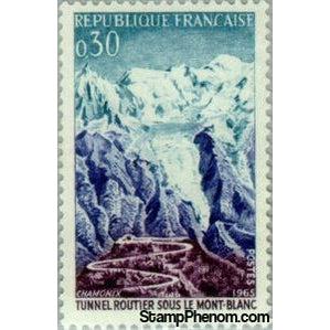 France 1965 Opening of Mont Blanc Road Tunnel-Stamps-France-Mint-StampPhenom