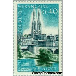 France 1966 Niort. 39th Congress of the French Federation of Philatelic-Stamps-France-Mint-StampPhenom