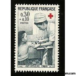 France 1966 Semi-Postal Nursing-Stamps-France-Mint-StampPhenom