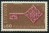 France 1968 Europa - Symbolic Key-Stamps-France-Mint-StampPhenom