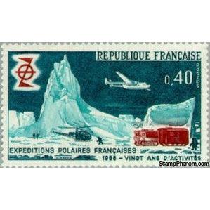 France 1968 French polar expeditions. twenty years of activity-Stamps-France-StampPhenom